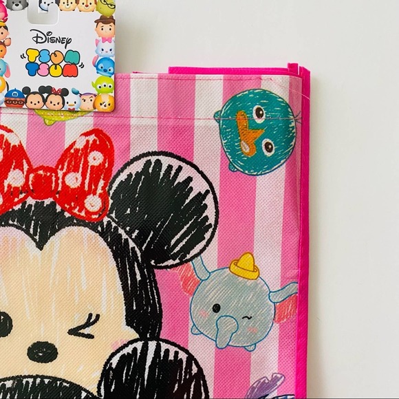 Disney | Tsum Tsum Toy Mickey Minnie Sully Stitch Reusable Shopping Bag NWT - Picture 5 of 7